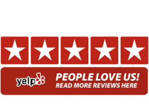 people love us on yelp - 5 star reviews