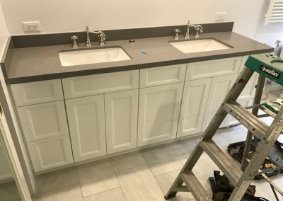 double vanities in a new bathroom