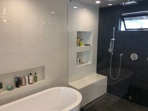Free Standing tub and walk-in steam shower